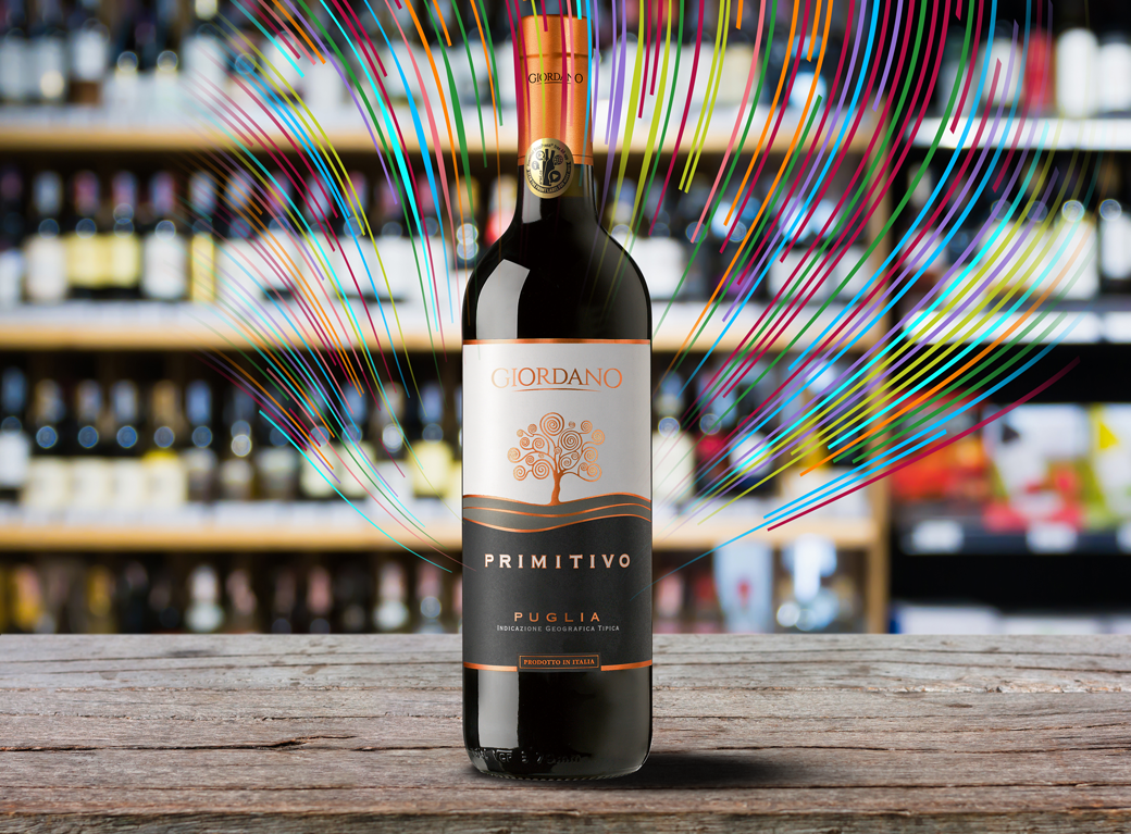 Giordano Primitivo Puglia i.g.t. enhanced by ARWinelabels.com