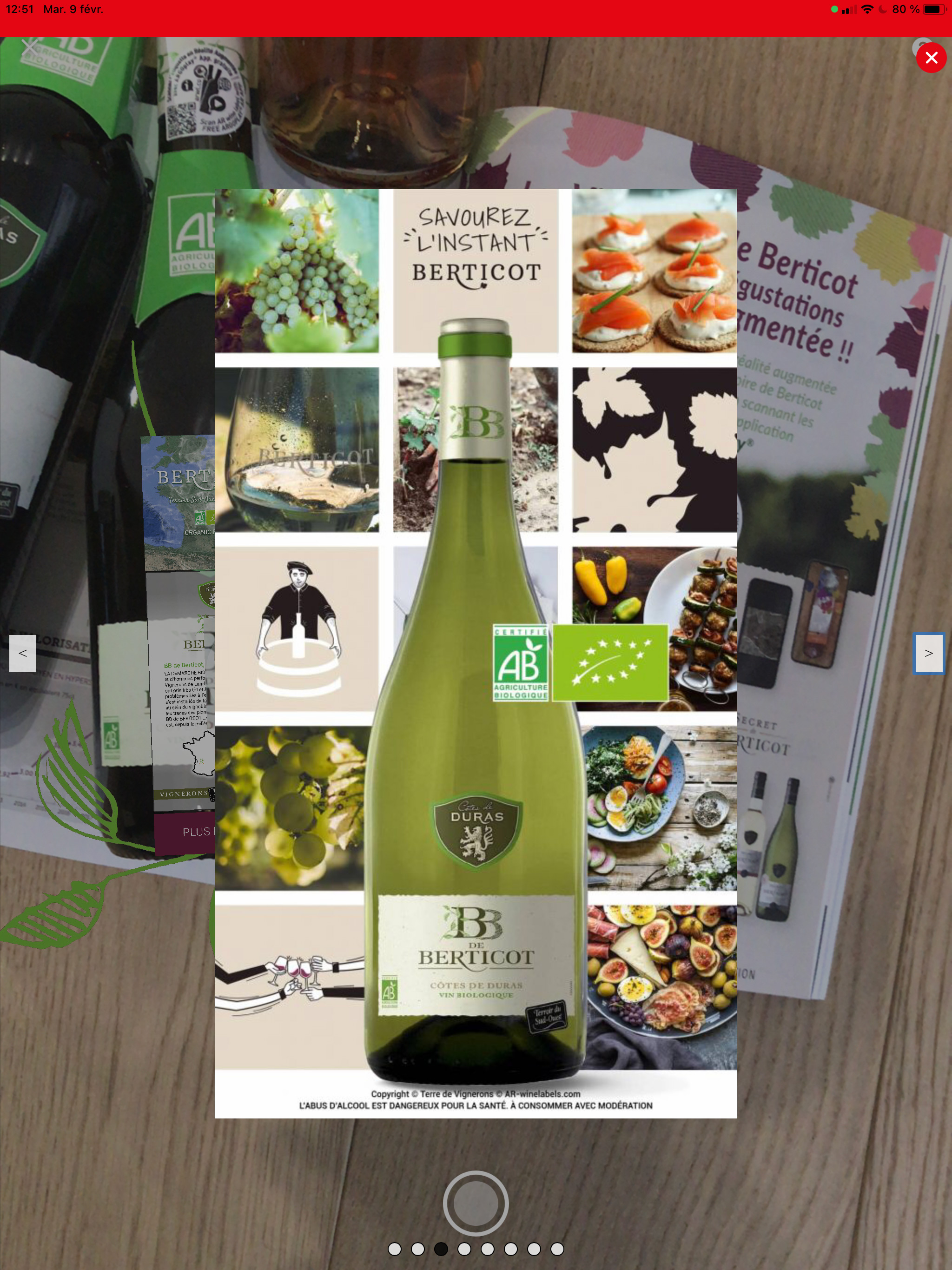 Berticot Bio White Label in Augmented Reality