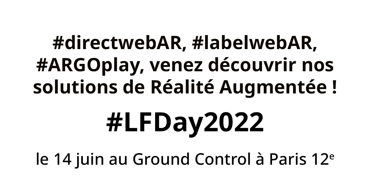 directwebAR, labelwebAR, ARGOplay, nos solutions de Réalité Augmentée