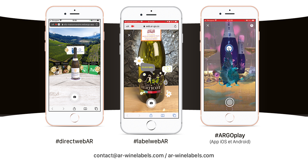 directwebAR, labelwebAR, ARGOplay, our Augmented Reality solutions