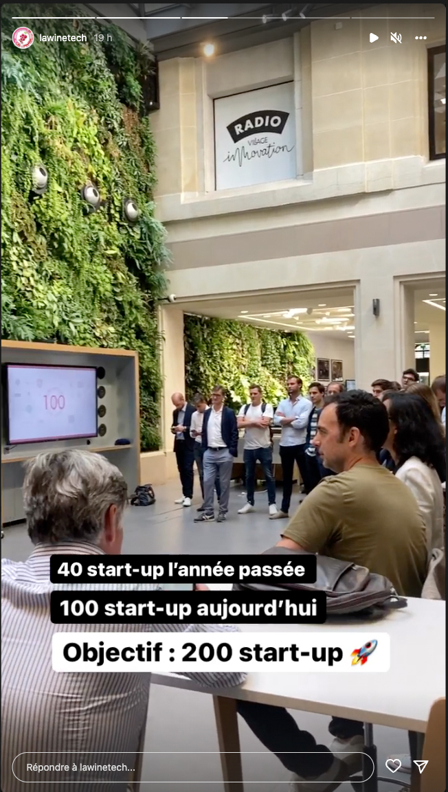 100 Start-Up pour la rentrée de La WineTech chez Le Village By CA Paris