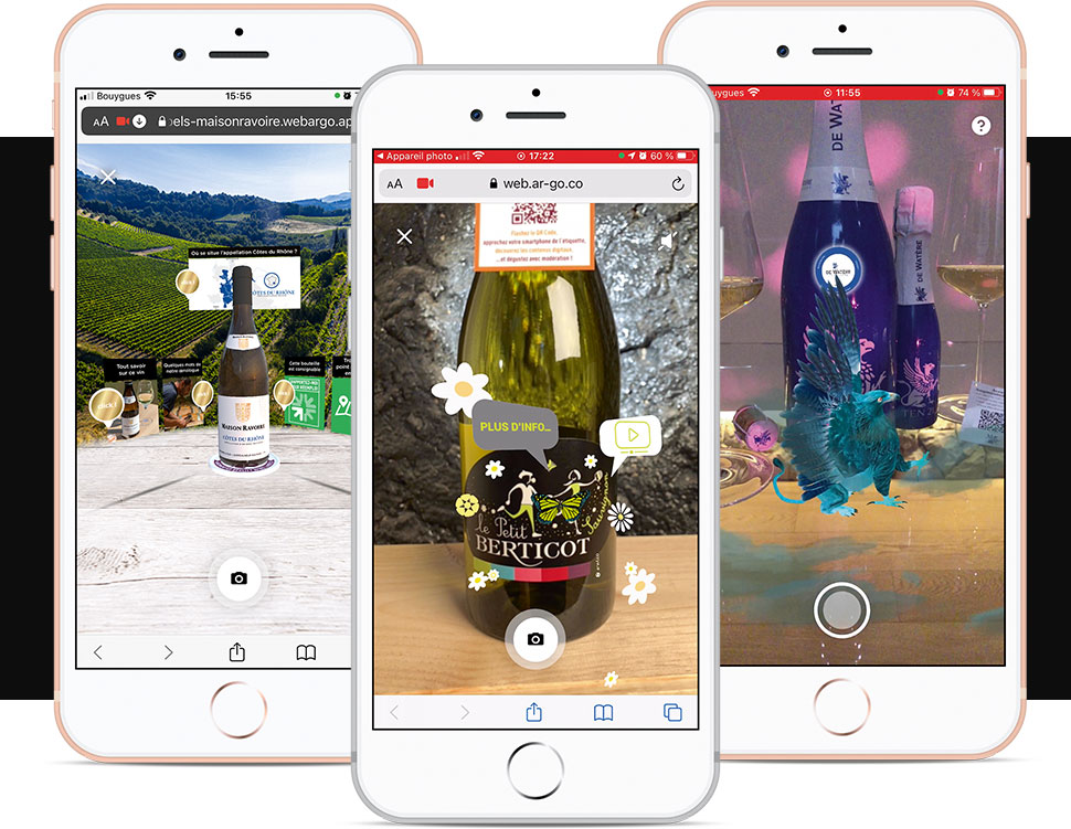 #directwebAR, #labelwebAR ou #ARGOplay, à chaque campagne sa
  solution via QR code ou application gratuite… ARwinelabels vous accompagne et
  vous propose les solutions répondant à vos attentes.