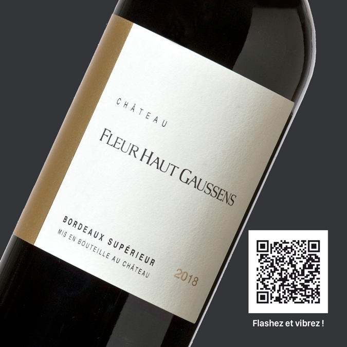 directwebAR QRcode pour Château Fleur Haut Gaussens Bordeaux Supérieur Rouge