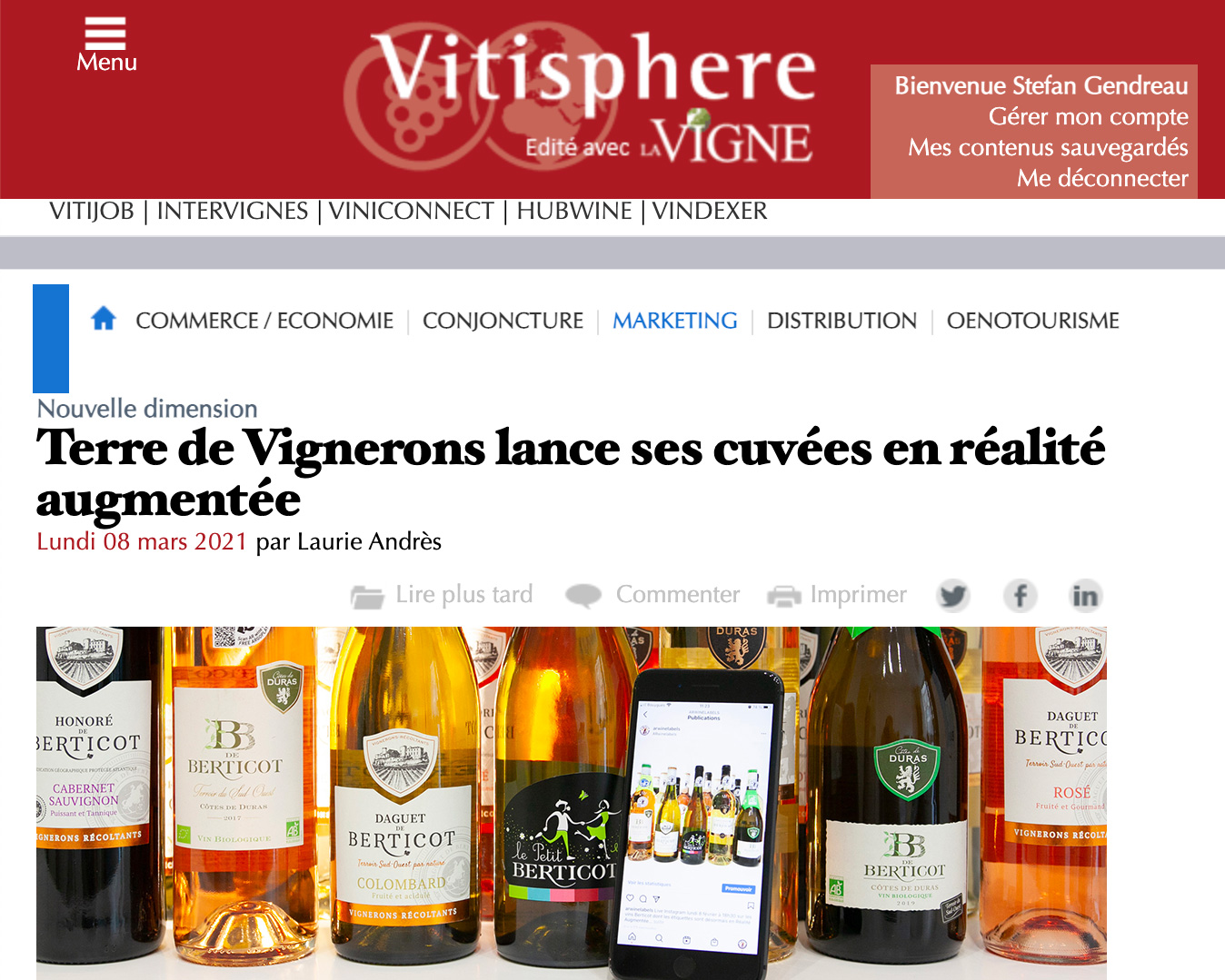 Terre de Vignerons lance ses cuvées en réalité augmentée